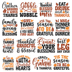 Thanks giving day Design Bundle EPS.