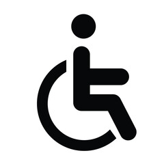 WC icon set. Toilet, restroom, man and woman, bathroom, disabled, dumpster, toilet paper, infant - stock vector.