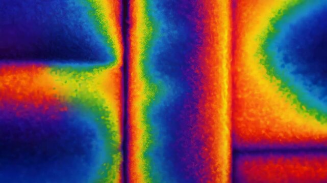 Thermography heat infrared inspection and monitoring in industry reveal temperature and heat patterns for safety efficiency improvements equipment