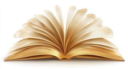 Open book, pages fanned