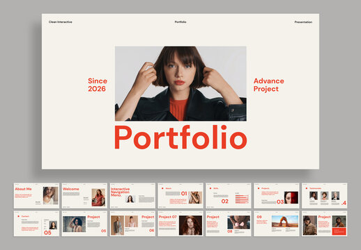 Clean Interactive Portfolio Layout