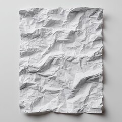 Obraz premium Crumpled white paper sheet (1)