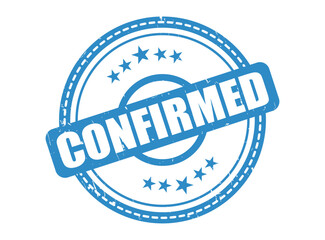 Confirmed Rubber Stamp Seal with a Star Border