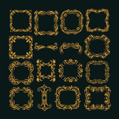 Ornate Ornamental Frames Vector Collection