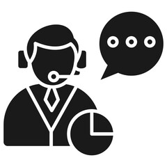 Consultant Glyph Icon