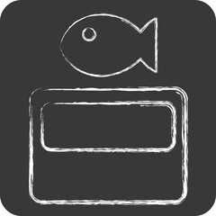 Icon Organic Waste. related to Waste symbol. chalk Style. design editable