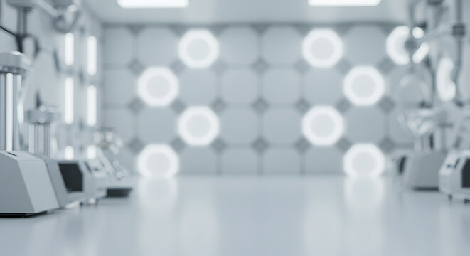 Clean Laboratory Environment: Immerse yourself in the serene, sterile atmosphere of a cutting-edge laboratory, where futuristic technology meets sleek design.