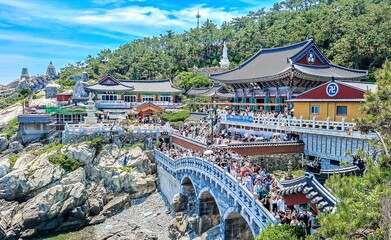  Buddhist temple Haedong Yonggung  in Gijang-gun, Busan, South Korea.