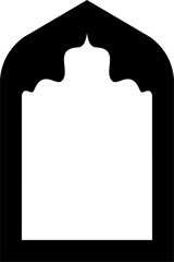 Elegant Islamic Arch Door and Window Frame for Mosque Design
