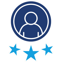 Experience Flat Blue Icon