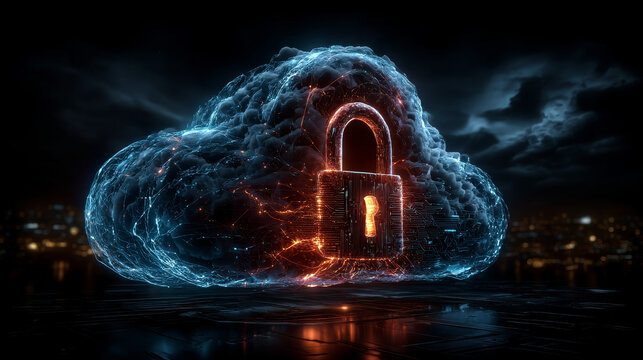 Businessman touch word Cloud Security is a critical aspect of protecting data, applications, and infrastructure in the cloud, ensuring privacy and compliance against cyber threats.