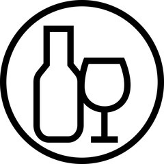 Bar icon, vector of drink and nightlife , template designs of beverage and cocktail vector bundle, pub and lounge icons for party, alcohol, and social gathering concepts Premium Quality Design Element