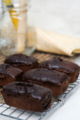 chocolate pancake or muffin - brownie cupcake