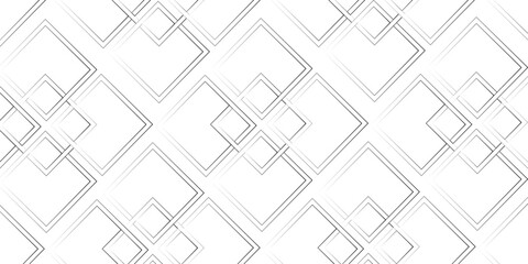 Abstract background with white and gray and geometric style with simple lines and corners. Abstract grey square shape with futuristic concept Embossed papercut background with neomorphism. 