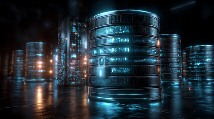 Database management. Businessman touch a circuit board database management optimizes global network performance by ensuring data integrity and security, facilitating efficient data access and storage