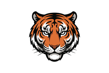 jungle tiger silhouette  vector