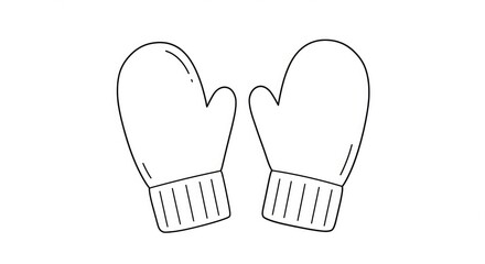 Cozy winter mittens, perfect for keeping hands warm on frosty days, offering simple elegance and essential comfort for outdoor adventures.