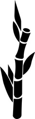 Bamboo Sugarcane icon. Design elements for social network and application. on transparent background.Sugarcane stalks vector illustration of fresh sugarcane plants for agriculture.
