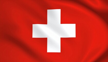 Obraz premium flag of switzerland The flag of Switzerland