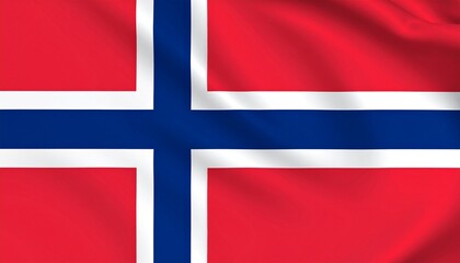 Fototapeta premium flag of norway The flag of Norway