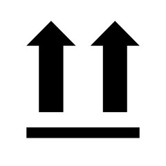 Double Up Arrow Icon for Direction and Shipping Label ( original illudtation, not AI Generated ).