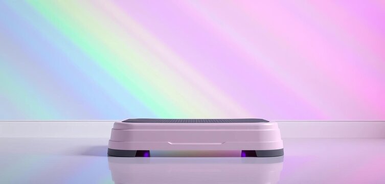 Adjustable height plastic fitness step platform, exercise, training