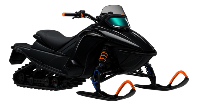 Hybrid snowmobile with dual fuel capability and digital dashboard for versatile snow conditions