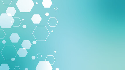 Blue science vector abstract background