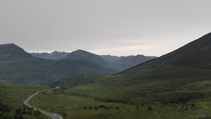 Scenic Mountain Drive Footage. Perfect for travel enthusiasts and outdoor content creators. Showcase breathtaking nature and the thrill of exploration.