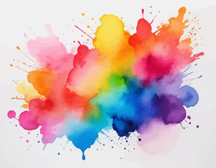 Multi Color Flower Vercotor Neon Gradient 