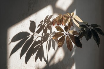 Plant Leaves Shadow on Wall