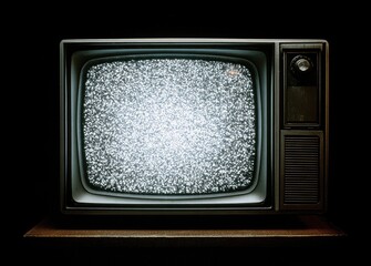 Vintage TV with static