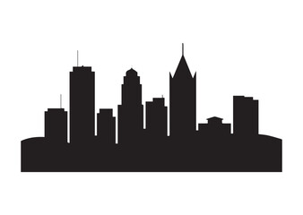 Fototapeta premium City silhouette vector illustration