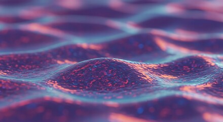 Abstract Close-Up of Wavy Surface with Blue and Orange Tones, Textured Background