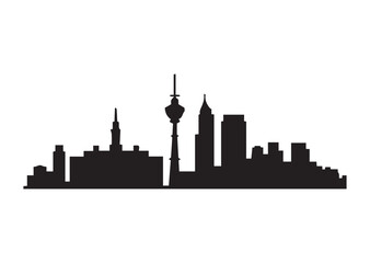 Fototapeta premium City silhouette vector illustration