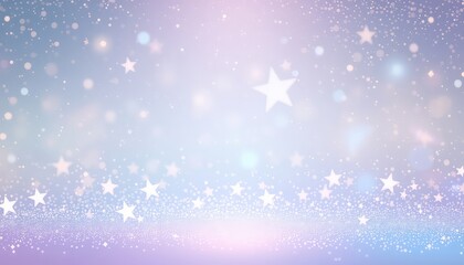Gentle pastel background filled with starlight and soft glowing orbs and sparkles creating a magical and dreamy atmosphere