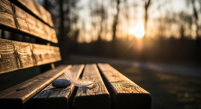 Deuil et solitude au coucher du soleil
