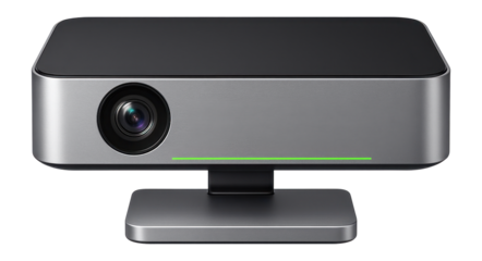 Bluetooth projector with a slim profile and a detachable magnetic stand