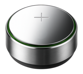 Button cell alkaline battery with small circular form for watches and calculators