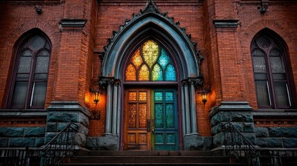 Stained Glass Doorway