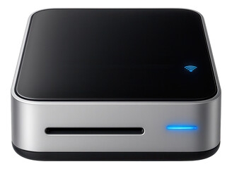 Wireless card reader with built-in battery and Wi-Fi connectivity for mobile devices