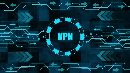 Secure V P N connection digital network data transfer cybersecurity technology abstract - Powered by Adobe