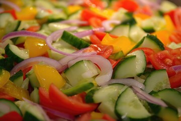 Close-up of chopped vegetables