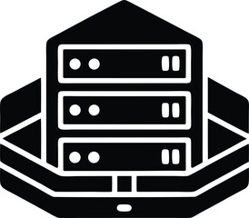 Data server vector icon.