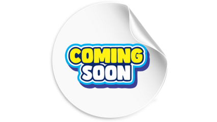 clear background coming soon announcement banner for multipurpose digital design and promotional campaigns.