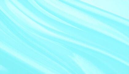 Soft, flowing curves of light teal fabric create an elegant, smooth texture