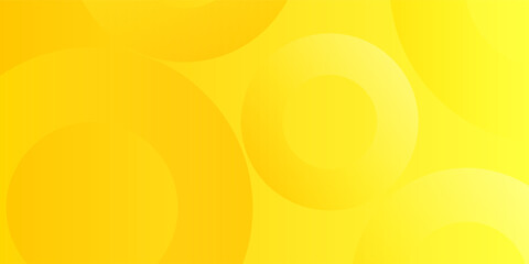 Bright yellow abstract background with large overlapping circles and smooth gradient tones, creating a cheerful and modern geometric design for versatile creative use.