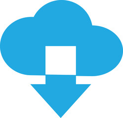 Download icons with arrows and buttons, vector file and software symbols, simple web interface collection isolated on white background