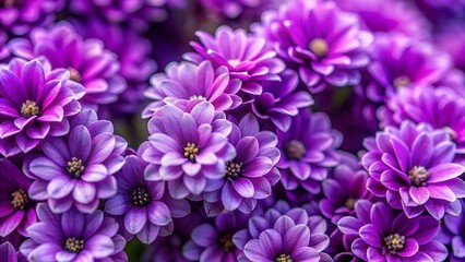 Closeup of vibrant purple chrysanthemum flower