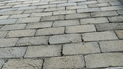 Close Up Gray Stone Pavement Texture